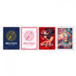 One Piece Card Game - Official Sleeve 2 Assorted 4 Kinds Sleeves Display (12 Pieces)