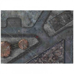Bandua - 9ED Playmat with Deployment Zones 44"x30" Imperial City 1