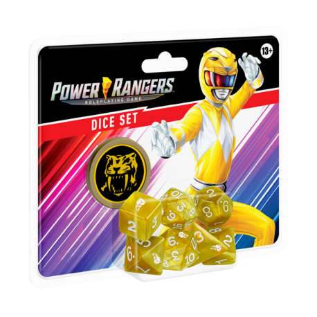 Power Rangers RPG Dice Set Yellow