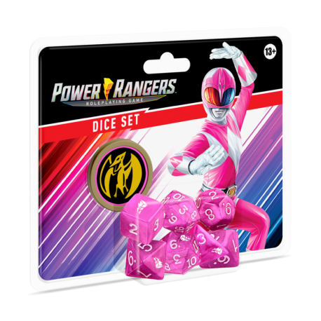 Power Rangers RPG Dice Set Pink