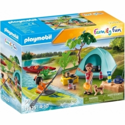 Camping with Playmobil bonfire