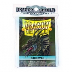 DRAGON SHIELD SMALL SLEEVES - BROWN (50 SLEEVES)