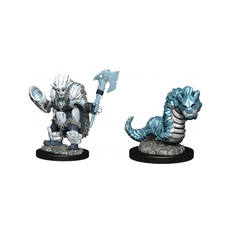 WizKids Wardlings Painted Miniatures: Ice Orc & Ice Worm (6 Units)